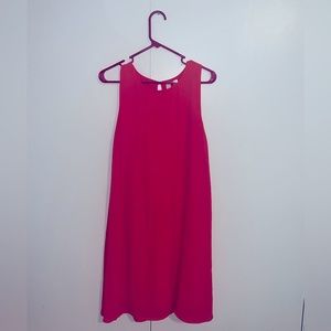 Bright Orangish/Pink Swing Dress
